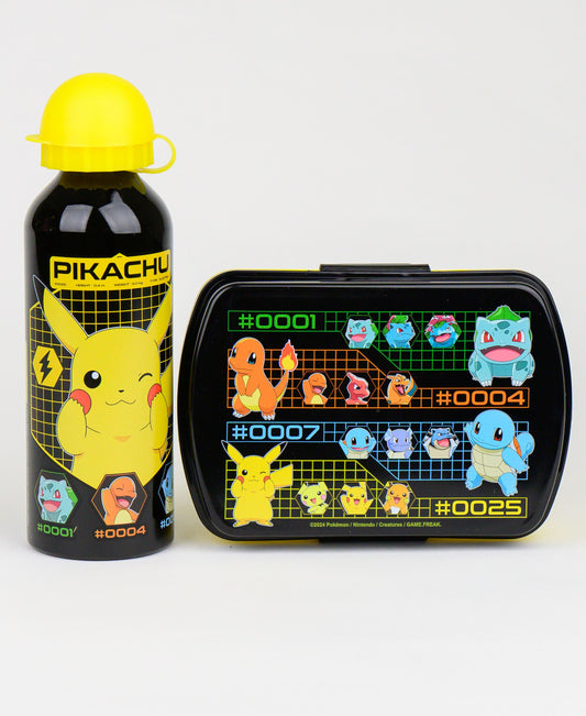 Pokémon Set Brotdose + Alu-Trinkflasche