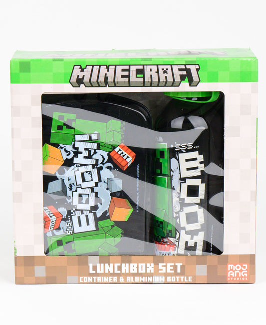 Minecraft Set Brotdose + Alu-Trinkflasche