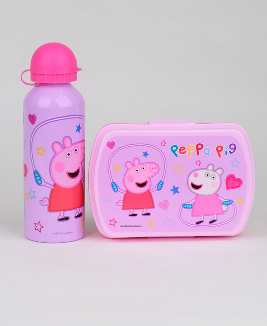 Peppa Pig Brotdose + Alu-Trinkflasche