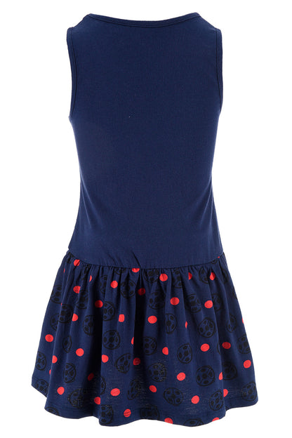 Sommerkleid Miraculous Ladybug mit Glitzer