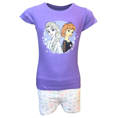 Schlafanzug kurz Shorty Disney Frozen Elsa & Anna