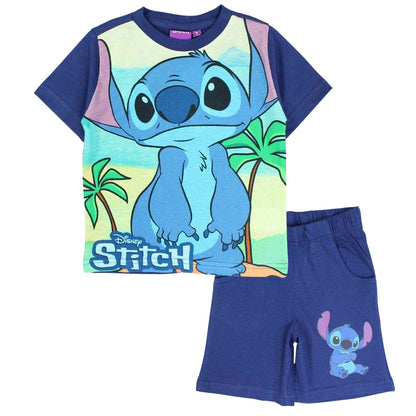 Shorty Lilo & Stitch - Set T-Shirt & Kurze Hose für Jungen