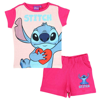 Shorty Lilo & Stitch - Set T-Shirt & Kurze Hose